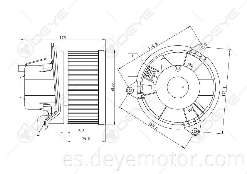 1111936 1062247 XS4H18456AA / AB / AC / AD YS4Z19805AB F03126121 motor de ventilador de aire acondicionado para FORD FOCUS FORD MONDEO